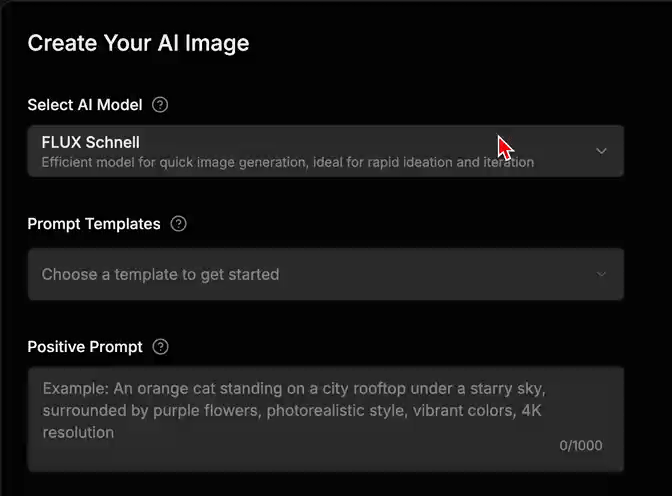 Choose AI model