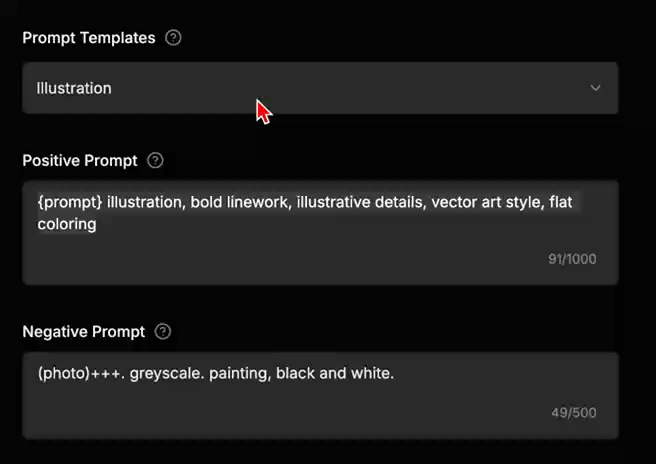 Select prompt template